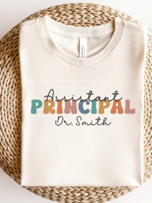 Personalized School Assistant Principal Shirt Back To School Team Shirt For Asst Principal Custom Shirt Gift For Assistant Principal Unique revetee.com 3