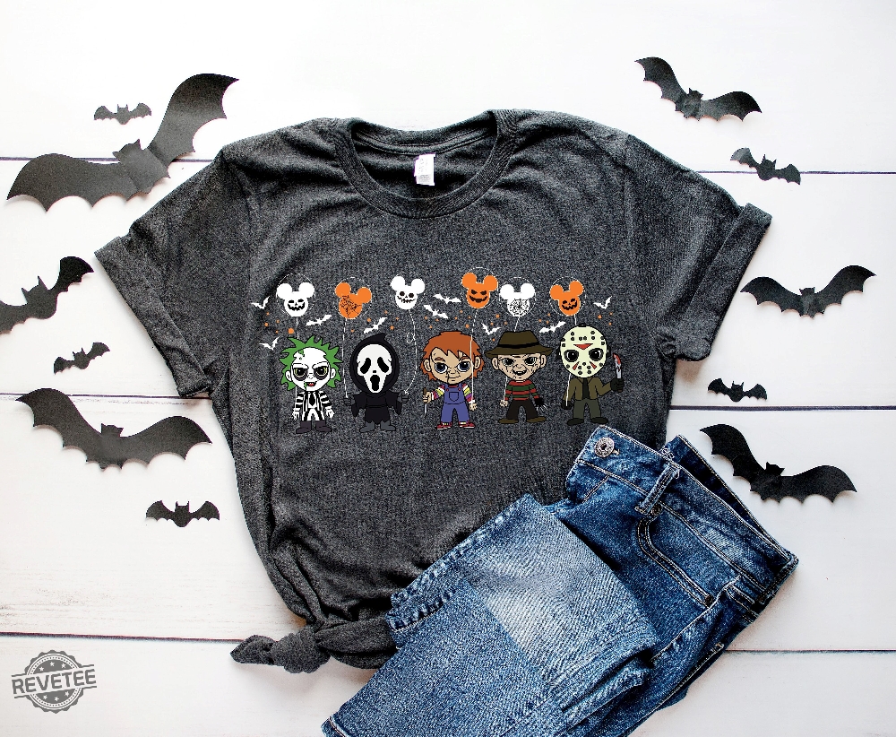 Disney Horror Characters Halloween Shirt Disney Halloween Horror Characters Shirt Disney Friends Halloween Shirt Disney Halloween Sweatshirt Spirit Halloween Shirt New