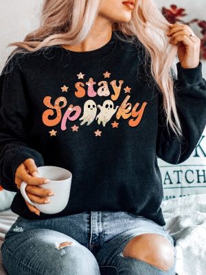 Stay Spooky Shirt Spooky Vibe Shirt Halloween Shirt Cool Halloween Shirt Funny Halloween Shirt Spirit Halloween Shirt Cute Halloween Shirt Ideas Halloween Sweaters New revetee.com 3