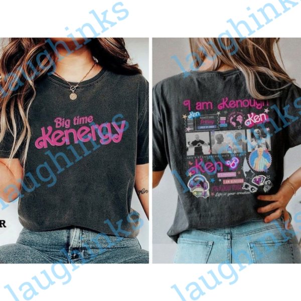 keough sweatshirt keough shirt double sided big time kenergy shirt kenough shirt kenough sweatshirt ken sweatshirt from barbie movie i am kenough hoodie keough barbie shirts laughinks.com 2