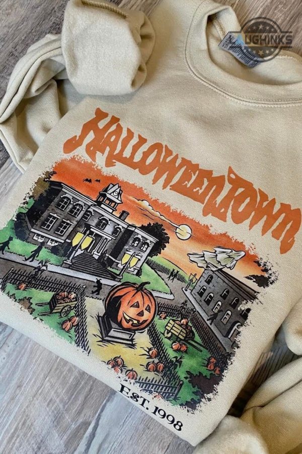 halloween tshirt halloweentown sweatshirt halloween town sweatshirt halloween shirt halloween sweatshirt halloweentown university sweatshirt spooky town hoodie laughinks.com 4