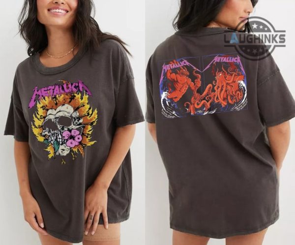 metallica metlife shirt double sided metallica tour shirt first night and second night metallica tour 2023 sweatshirt metallica east rutherford shirt metallica t shirt laughinks.com 2