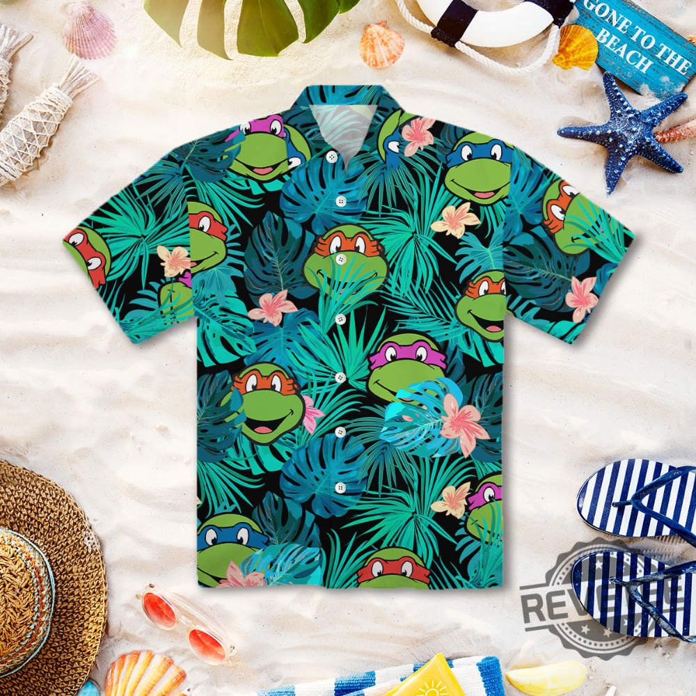 Michelangelo Ninja Turtles Hawaiian Shirt Summer Beach Clothes