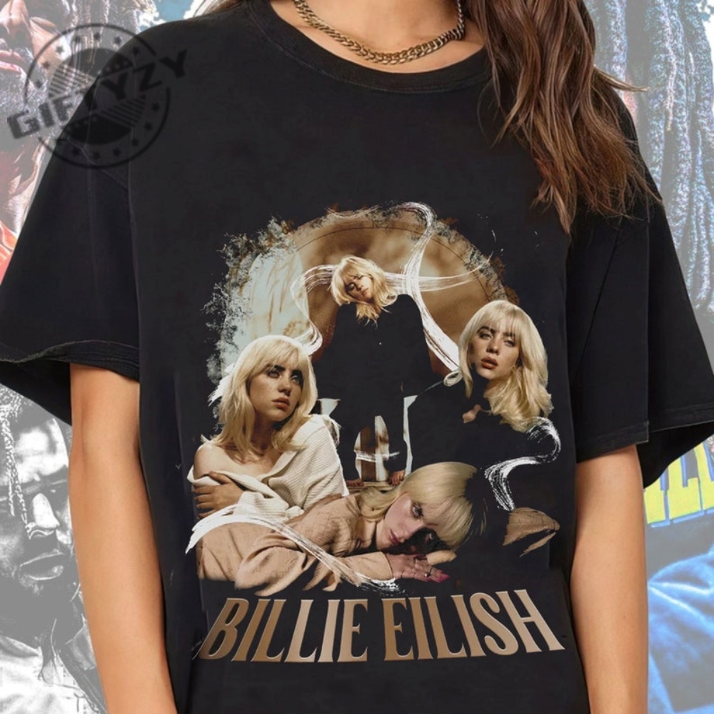 Vintage 90S Bootleg Style Billie Eilish Shirt Vintage Graphic Tee Billie Eilish Hoodie Vintage Sweatshirt For Billie Eilish Fan
