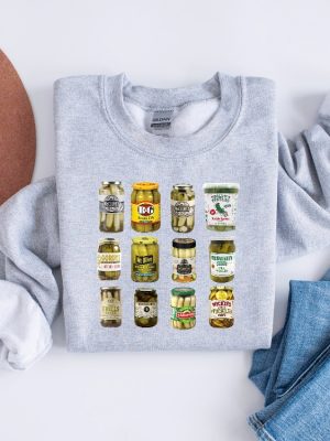 Canned Pickles Sweatshirt Canning Season Sweatshirt Pickle Lovers Sweater Homemade Pickles Sweater Pickle Jar Crewneck Sweatshirt New revetee.com 4