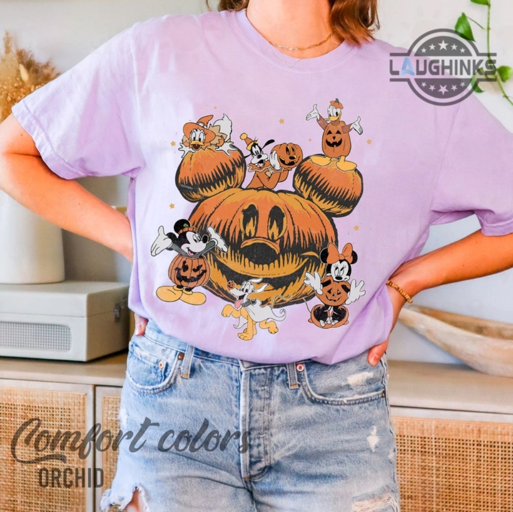 Disney Halloween Mickey Pumpkin Head T-Shirt