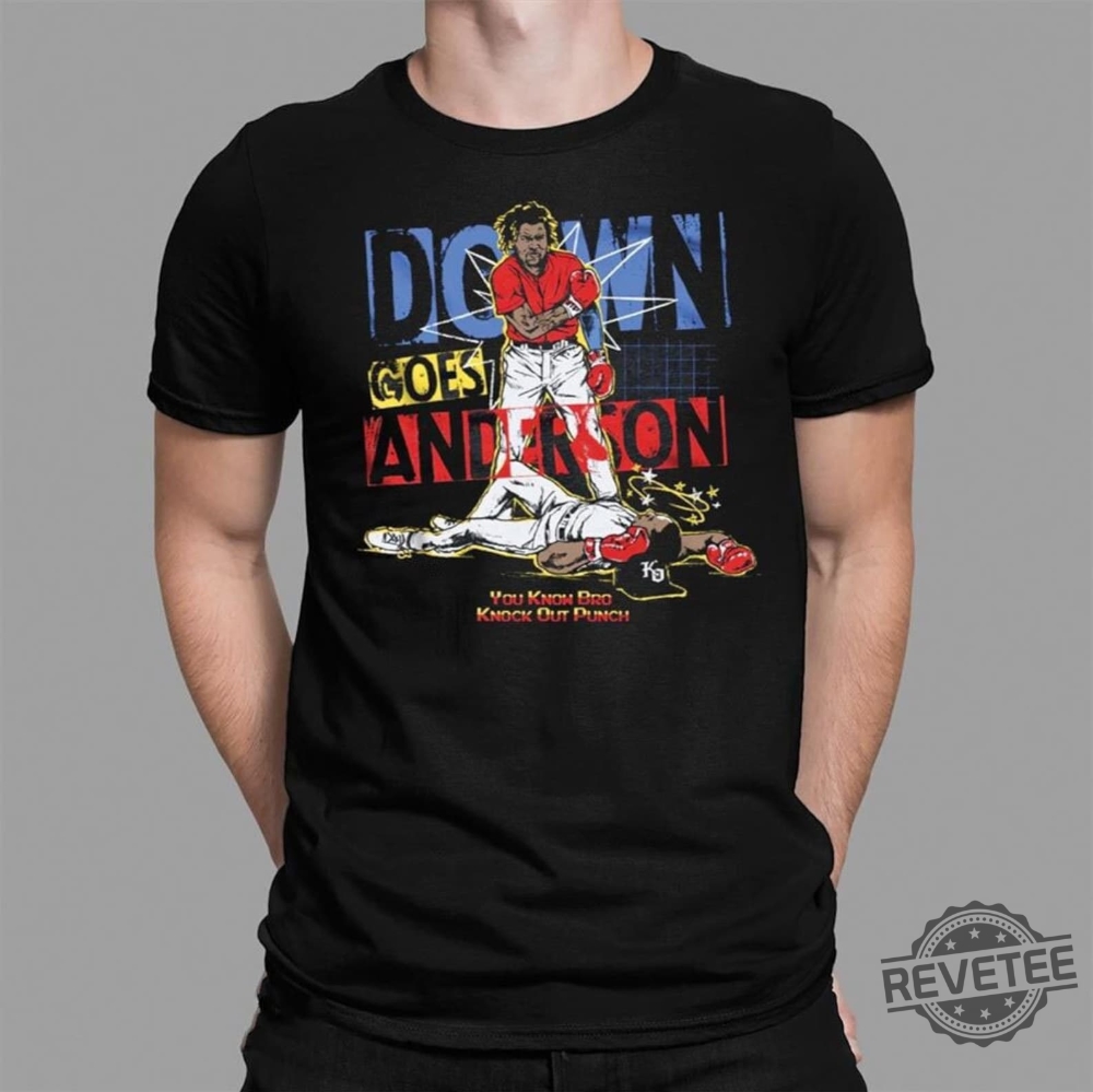 Down Goes Anderson Shirt Jose Ramirez Vs Tim Anderson Shirt Knocks Out Punch Shirt Gift For Fan Sport Anderson Goes Down T Shirt Jose Ramirez T Shirt New