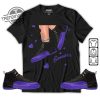 Jordan 12 Field Purple Shirt Sneaker Girl Heart Unisex Shirt To Match Sneaker trendingnowe.com 3