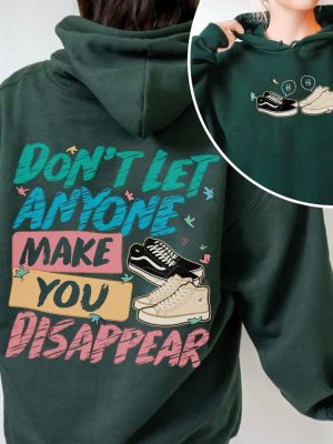 Dont Let Anyone Make You Disappear Shirt Trendy Lgbt Shirt Leaves Shirt Season 2 Trendy Movie Sweatshirt Heartstopper Merch New revetee.com 2