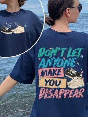 Dont Let Anyone Make You Disappear Shirt Trendy Lgbt Shirt Leaves Shirt Season 2 Trendy Movie Sweatshirt Heartstopper Merch New revetee.com 3