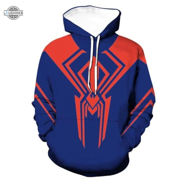 spiderman zip up hoodie all over printed spiderman hoodie spiderman 2099 shirt spiderman sweater spiderman shirt spiderman costume miles morales hoodie laughinks.com 2