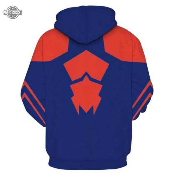 spiderman zip up hoodie all over printed spiderman hoodie spiderman 2099 shirt spiderman sweater spiderman shirt spiderman costume miles morales hoodie laughinks.com 3