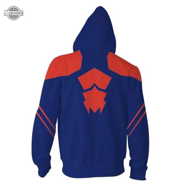 spiderman zip up hoodie all over printed spiderman hoodie spiderman 2099 shirt spiderman sweater spiderman shirt spiderman costume miles morales hoodie laughinks.com 9