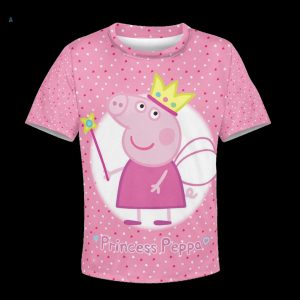 peppa pig halloween costume all over printed peppa pig t shirt girl boy peppa pig costume adults kids peppa pig family halloween costume princess peppa pig pink and blue laughinks.com 3