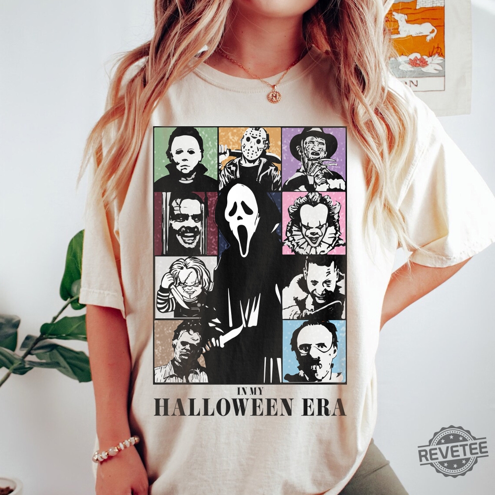 In My Halloween Era Shirt Horror Movie Character Shirt Eras Tour Halloween Halloween Costume Fall Vibes Halloween Horror Nights Shirt Unique