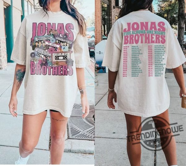 Jonas Brothers Shirt Double Sided T Shirt Jonas Brothers Tour Shirt Concert 2023 Retro Gift Jonas Brothers Cassette Shirt trendingnowe.com 1