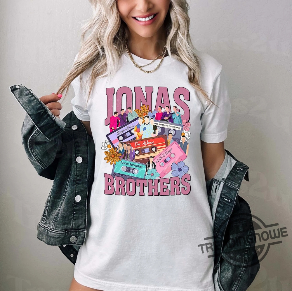 Jonas Brothers Shirt Jonas Brothers Cassette Shirt Nick Joe Kevin Jonas Shirt Retro Five Albums One Night Tour Shirt 7 Jonas Brothers Shirt Jonas Brothers Cassette Shirt Nick Joe Kevin Jonas Shirt Retro Five Albums One Night Tour Shirt trendingnowe.com 1