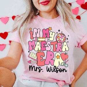 Maestra Shirt My Maestra Era Shirt Spanish Teacher Sweatshirt Bilingual Teacher Personalized Maestra Shirt Dual Language Maestra Gift New revetee.com 4