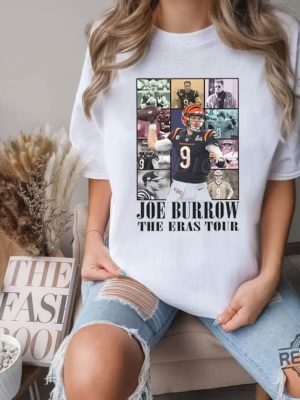 Joe Burrow The Eras Tour Shirt Vintage Joe Burrow Tshirt America Football Sweatshirt Football Fan Gifts Joe Burrow Hoodie New revetee.com 2