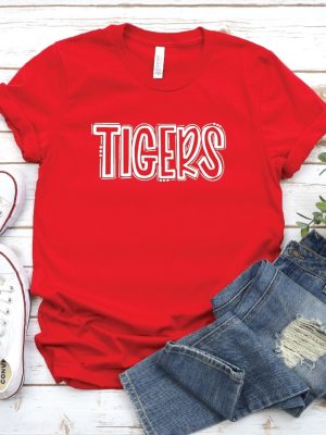 Tiger School Mascot Shirt Favorite Team Shirt School Team Shirt Tiger Team Mascot Shirt Tigers School Spirit Tee Custom Mascot Tee Easy Tiger Shirt Easy Tiger T Shirt New revetee.com 4