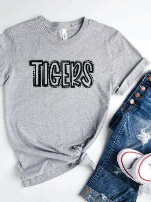 Tiger School Mascot Shirt Favorite Team Shirt School Team Shirt Tiger Team Mascot Shirt Tigers School Spirit Tee Custom Mascot Tee Easy Tiger Shirt Easy Tiger T Shirt New revetee.com 5