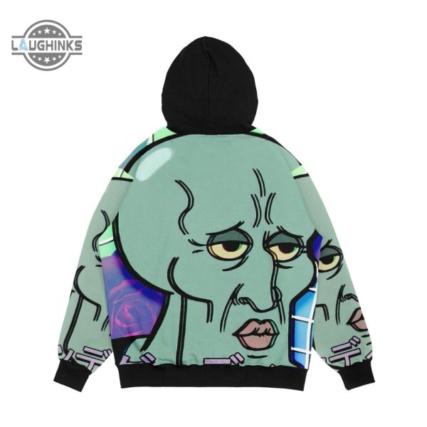 handsome squidward cosplay all over printed squidward costume kid adult squidward spongebob halloween costume squidward handsome devil sweatshirt laughinks.com 3