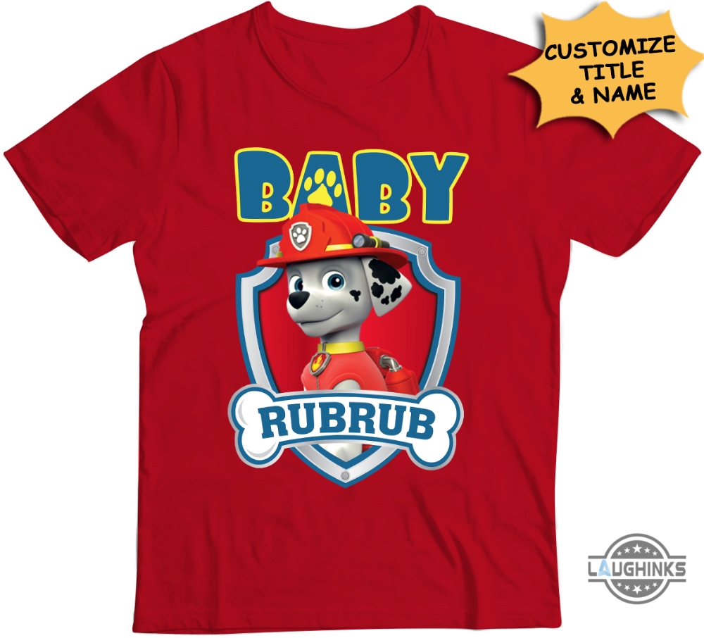 Paw Patrol Cartoon Personalized Baseball Jersey - Tagotee