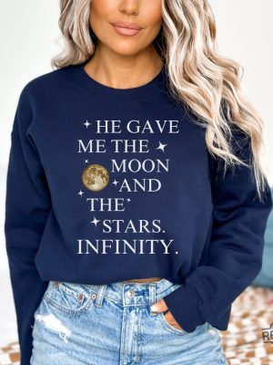 He Gave Me The Moon And Stars Infinity Sweatshirt Cousin Beach Sweatshirt Conrad The Summer I Turned Pretty Team Jeremiah Shirt Team Jeremiah Or Conrad Team Conrad Shirt New revetee.com 2