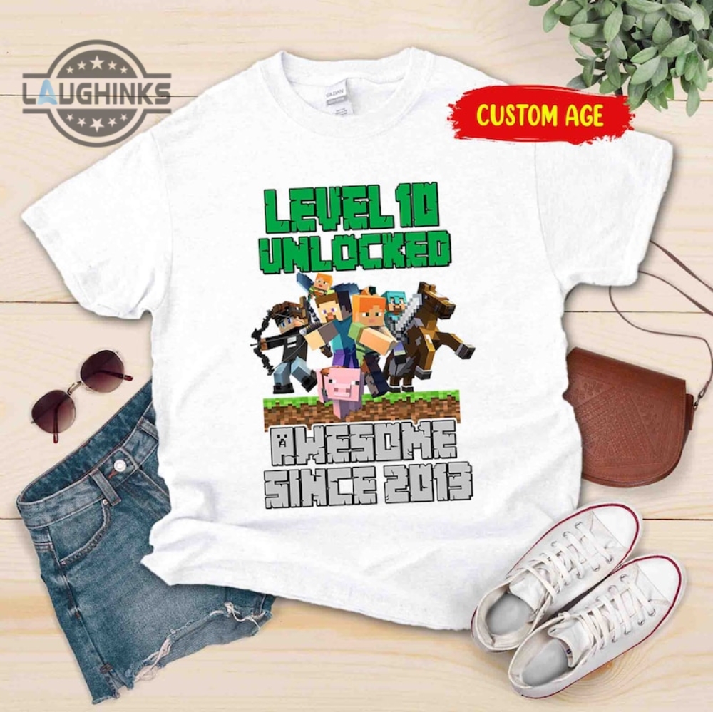 I Love Miner Funny I Love Mincraft Gamer Funny Game Lover Matching Group  Funny Tall T-Shirt