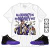 Jordan 12 Field Purple Shirt All Money In No Money Out Unisex Shirt To Match Sneaker trendingnowe.com 1