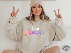 I Am Kenough Tiedye Shirt Barbi Movie Hoodie Kenergy Hoodie Ive Had Kenough I Am Kenough Tshirt I Am Kenough Logo I Am Enough Shirt I Am Kenough Barbie Barbiheimer New revetee.com 1