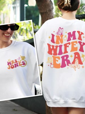 In My Wifey Era Shirt Its Giving Wifey Shirt Bride Shirt Engagement Gift For Her Gift For Wife Funny Wife Shirt Bachelorette Shirt Unique revetee.com 5