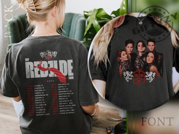 Soy Rebelde Tour 2023 Double Sides Shirt Rebelde Tour 2023 Tshirt Rbd Touring Hoodie Rbd Fans Sweatshirt Rbd Logo Tee giftyzy.com 2 1