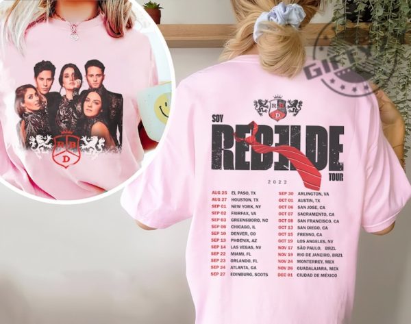 Soy Rebelde Tour 2023 Double Sides Shirt Rebelde Tour 2023 Tshirt Rbd Touring Hoodie Rbd Fans Sweatshirt Rbd Logo Tee giftyzy.com 4 1