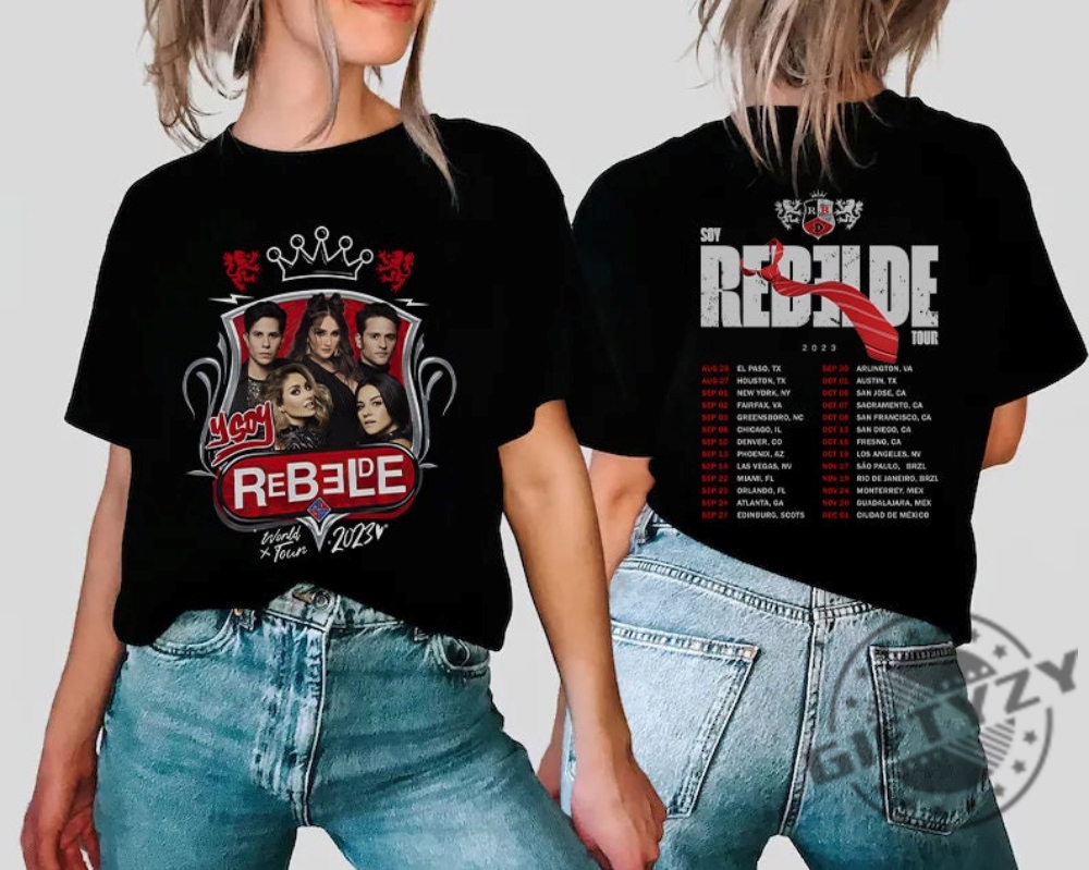 Vintage Soy Rebelde Tshirt Rbd Tour Shirt Rbd Concert Sweatshirt Mexican Shirt Men Spanish Soy Rebelde Tour Hoodie Shirts For Women Rebelde Tour Shirt