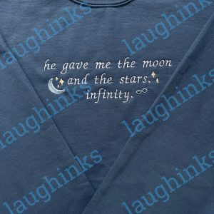 he gave me the moon and the stars hoodie embroidered the summer i turned pretty embroidered tshirt he gave me the moon and the stars infinity sweatshirt laughinks.com 2