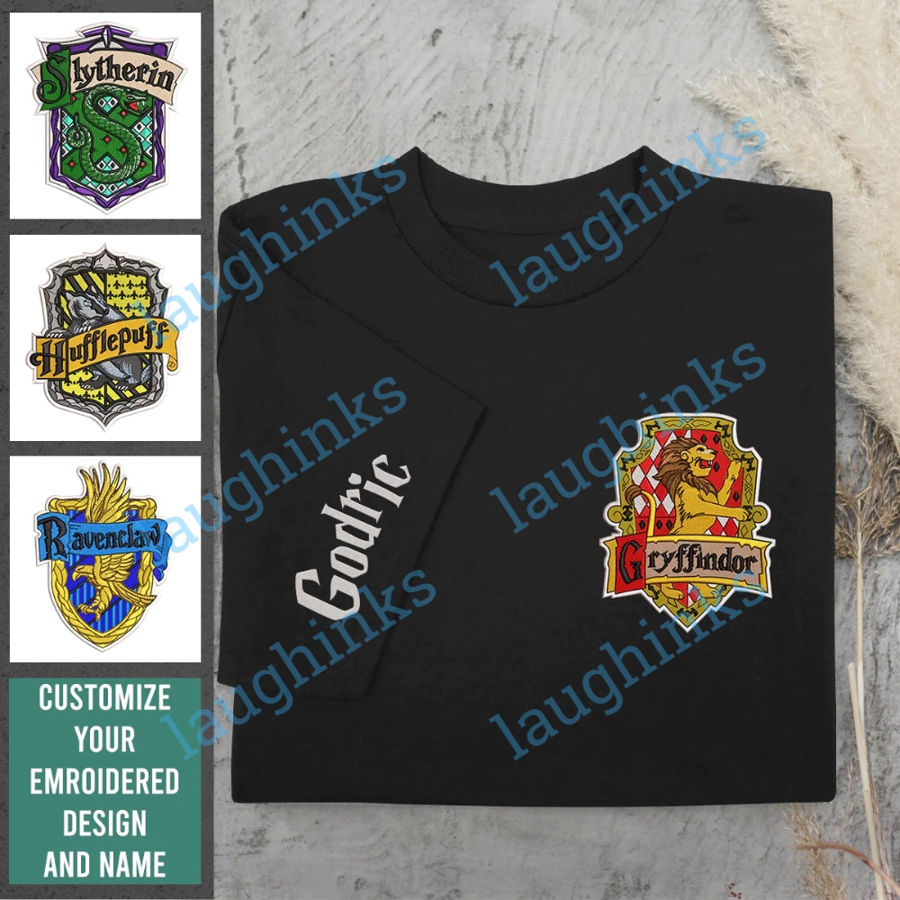 Harry Potter Ravenclaw House Crest Men's Navy Heather T-shirt-Small