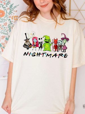 The Nightmare Before Christmas Friends Shirt Jack Skellington Shirt Halloween Shirt Nightmare Before Christmas Squad Shirt The Nightmare Before Christmas Hoodie New revetee.com 2