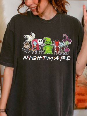 The Nightmare Before Christmas Friends Shirt Jack Skellington Shirt Halloween Shirt Nightmare Before Christmas Squad Shirt The Nightmare Before Christmas Hoodie New revetee.com 3