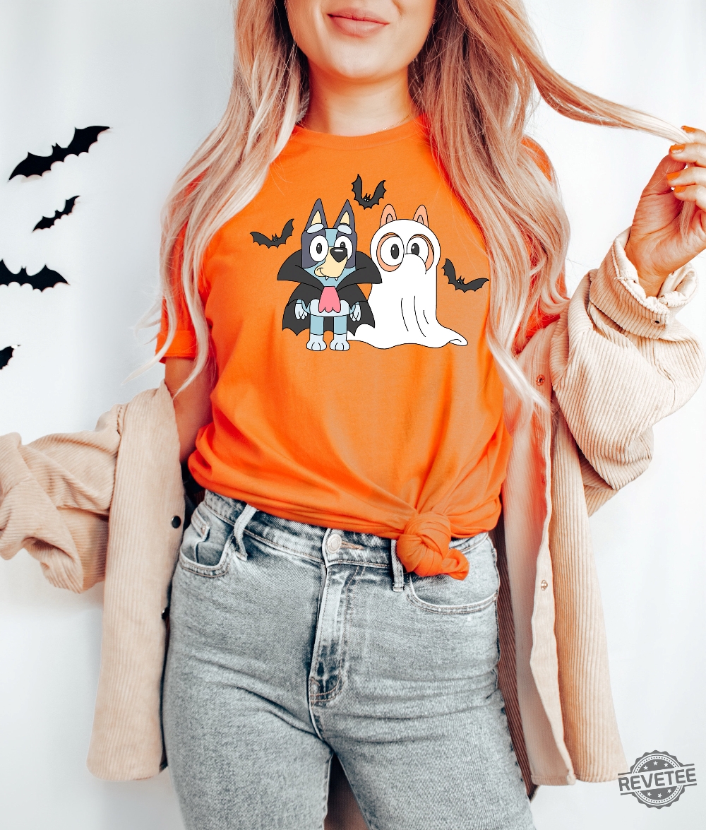 Halloween Horror Sweatshirt Halloween Costume Sweatshirt Funny Halloween Sweater Cute Halloween Shirt Spirit Halloween Bluey Halloween Costume Bluey Halloween Shirt New