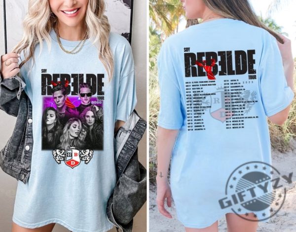 Soy Rebelde Tour 2023 2 Sides Shirt Rebelde Tour Shirt 2023 Rbd Touring Shirt Rbd Fans Sweatshirt Rbd Logo Tee Rebelde Fans Gift giftyzy.com 2