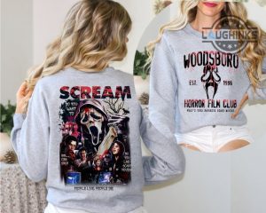 scream sweatshirt double sided woodsboro scream shirts scream movie shirt ghostface shirt ghostface killah sweatshirt mens womens adults kids halloween shirts laughinks.com 1