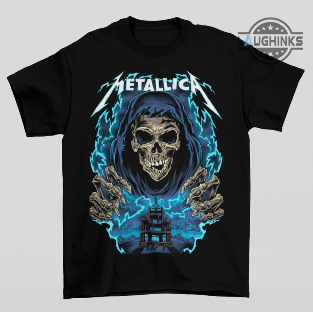 Personalized Name And Number Metallica Rock Band Skull Baseball Jersey Shirt