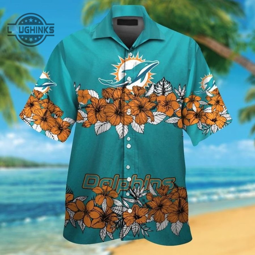 Miami Dolphins Hawaiian Shirt And Shorts Miami Dolphins Shirt Mens Miami Dolphins Shorts Miami Dolphins Vintage Shorts