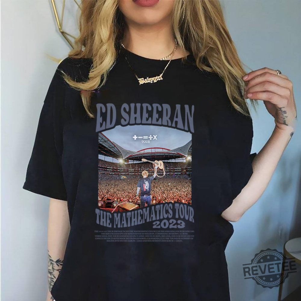 Ed Sheeran The Mathematics Tour 2023 The Mathematics Tour Shirt Ed Sheeran Setlist 2023 Denver Ed Sheeran Tour Merch 2023 Ed Sheeran Merch Ed Sheeran Concert Denver New