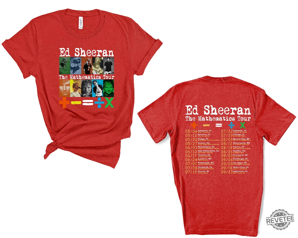 Ed Sheeran Tour Shirt Ed Sheeran Concert Shirt Ed Sheeran Fan Shirt Ed Sheeran Setlist 2023 Denver Ed Sheeran Tour Merch 2023 Ed Sheeran Merch Ed Sheeran Concert Denver New