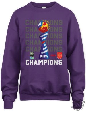 Official 2023 Champions Spain Womens World Cup 2023 Shirt Spain Womens Champions Tshirt Hoodie Sweatshirt giftyzy.com 5