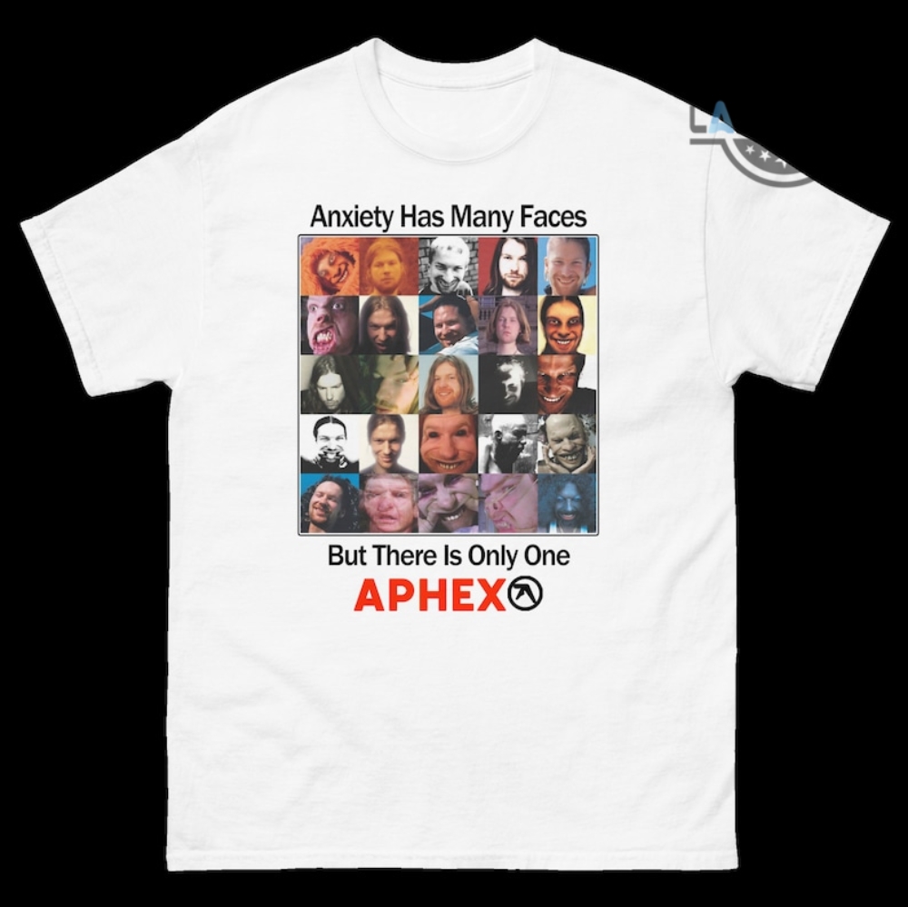 Anxiety Has Many Faces Shirt Original Aphex Twin T Shirt Vintage Anxiety Has Many Faces Aphex Sweatshirt Aphex Twin Hoodie