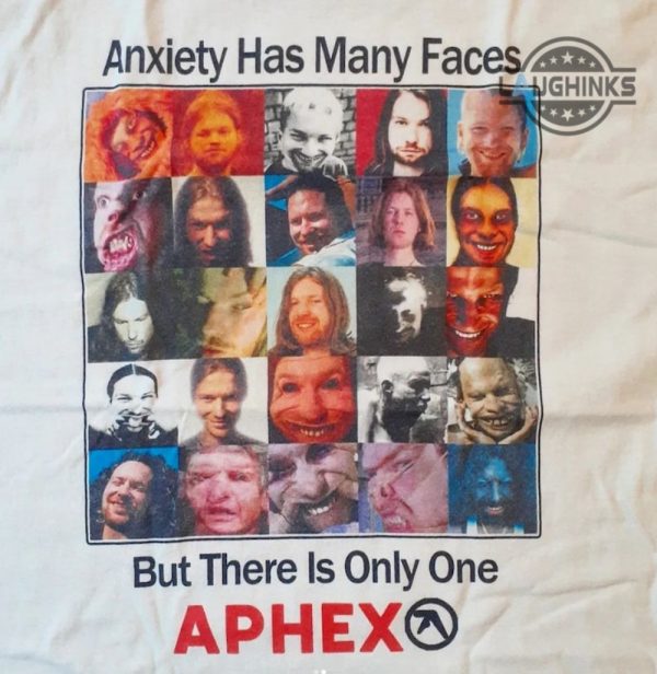 anxiety has many faces shirt original aphex twin t shirt vintage anxiety has many faces aphex sweatshirt aphex twin hoodie laughinks.com 2