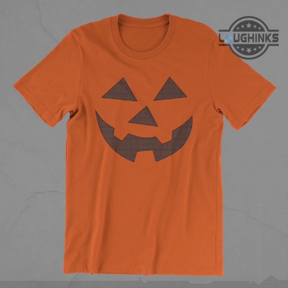 Halloween Shirts for Men Funny Horror Pumpkin Face Tshirt Womens